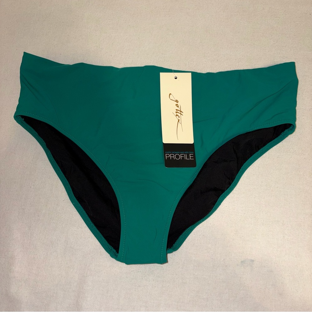 Gottex Jungle Green Bikini Bottom Style E21031P54 Green Size 14